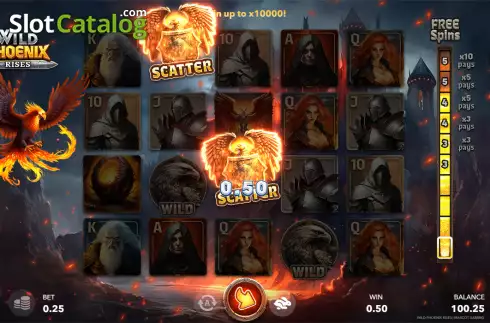Οθόνη3. Wild Phoenix Rises Κουλοχέρης
