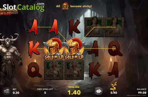 Οθόνη5. Minotaurs Wilds Κουλοχέρης