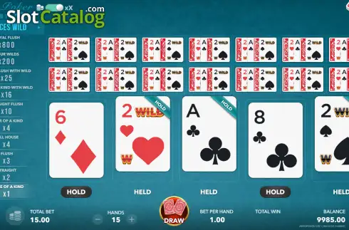 Οθόνη2. Video Poker 3 in 1 Κουλοχέρης 