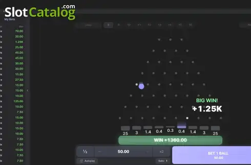 Οθόνη3. Pin Plinko Κουλοχέρης