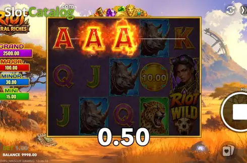 Οθόνη3. Riot: Feral Riches Κουλοχέρης