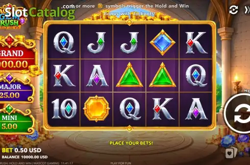 Οθόνη2. Jackpot Gem Rush Κουλοχέρης