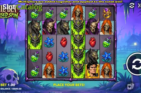 Οθόνη2. Evil Bet: Cursed Spin Κουλοχέρης 