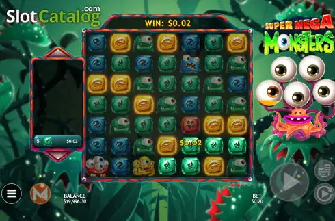 Οθόνη3. Super Mega Monsters Κουλοχέρης