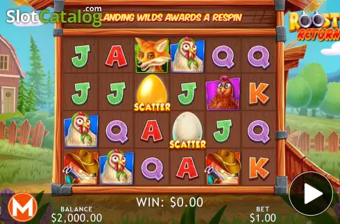 Οθόνη3. Rooster Returns Κουλοχέρης