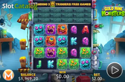 Οθόνη2. Gold Mine Monsters Κουλοχέρης 
