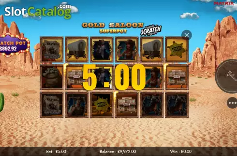 Οθόνη7. Gold Saloon Superpot Κουλοχέρης 