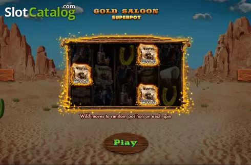 Οθόνη8. Gold Saloon Superpot Κουλοχέρης 