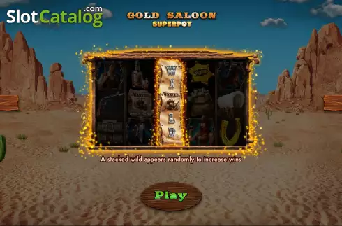 Οθόνη9. Gold Saloon Superpot Κουλοχέρης 