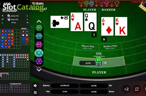 Οθόνη3. Baccarat (Matrix Studios) Κουλοχέρης