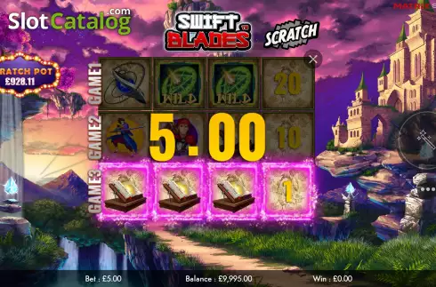 Οθόνη4. Swift Blades Scratch Κουλοχέρης