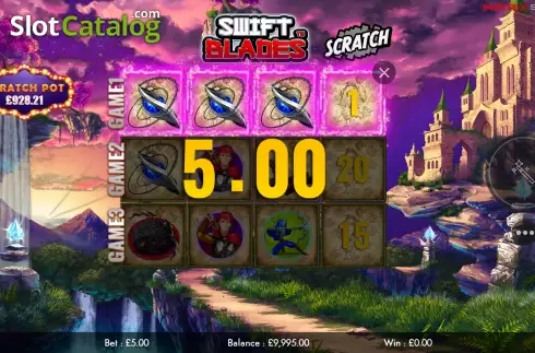 Οθόνη5. Swift Blades Scratch Κουλοχέρης