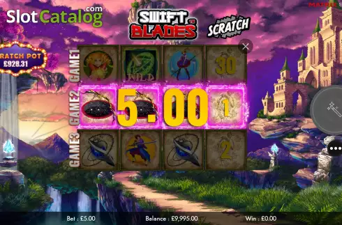 Οθόνη6. Swift Blades Scratch Κουλοχέρης