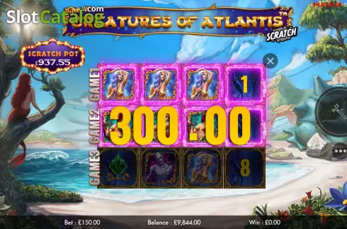 Οθόνη4. Creatures of Atlantis Scratch Κουλοχέρης