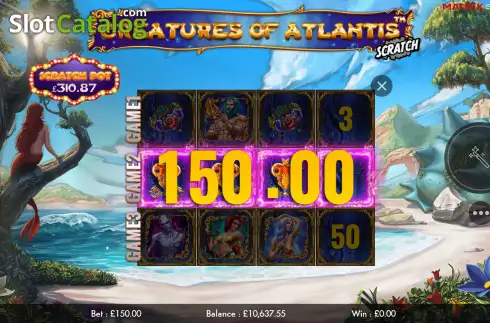 Οθόνη6. Creatures of Atlantis Scratch Κουλοχέρης