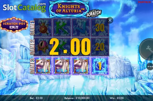 Οθόνη4. Knights of Alturia Scratch Κουλοχέρης