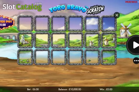 Οθόνη2. Toro Bravo Scratch Κουλοχέρης