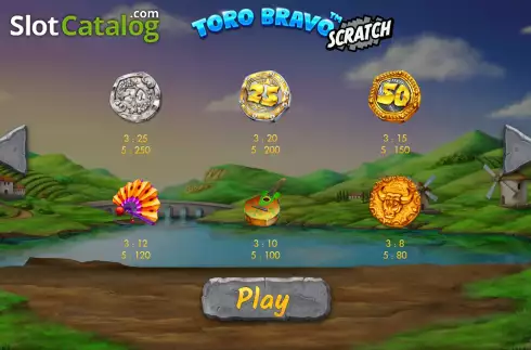 Οθόνη8. Toro Bravo Scratch Κουλοχέρης