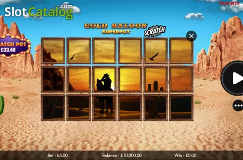 Οθόνη2. Gold Saloon Superpot Scratch Κουλοχέρης 