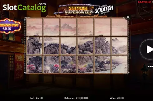 Οθόνη2. Shinobi Supersweep Scratch Κουλοχέρης
