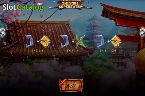 Οθόνη7. Shinobi Supersweep Scratch Κουλοχέρης