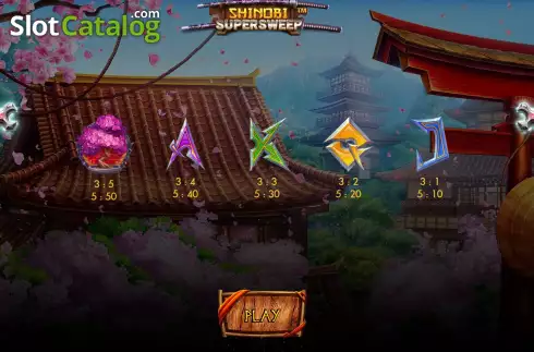 Οθόνη9. Shinobi Supersweep Scratch Κουλοχέρης