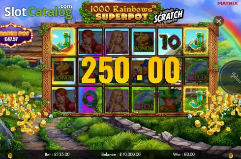 Οθόνη3. 1000 Rainbows Superpot Scratch Κουλοχέρης 