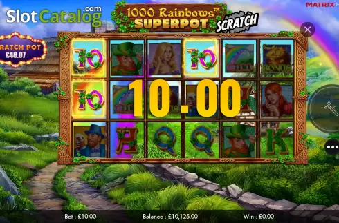 Οθόνη4. 1000 Rainbows Superpot Scratch Κουλοχέρης 
