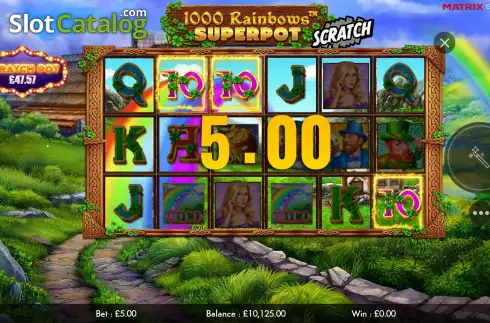 Οθόνη5. 1000 Rainbows Superpot Scratch Κουλοχέρης 
