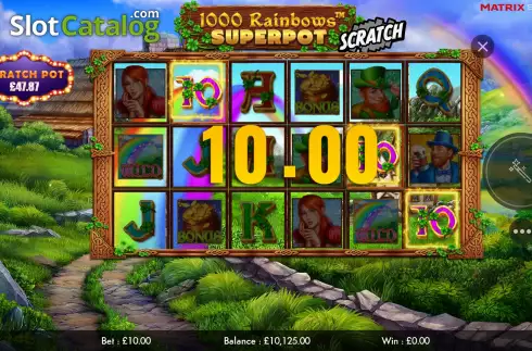 Οθόνη6. 1000 Rainbows Superpot Scratch Κουλοχέρης 