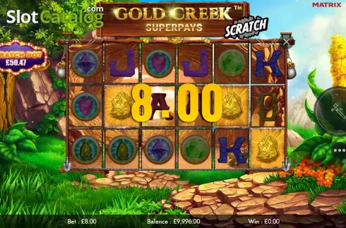 Οθόνη5. Gold Creek Superpays Scratch Κουλοχέρης