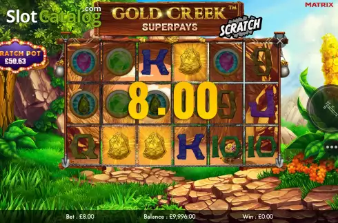 Οθόνη6. Gold Creek Superpays Scratch Κουλοχέρης