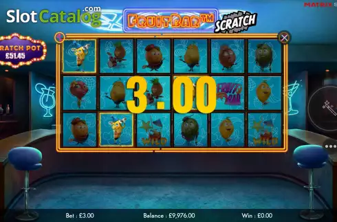 Οθόνη4. Fruit Bar Scratch Κουλοχέρης