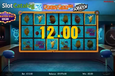 Οθόνη5. Fruit Bar Scratch Κουλοχέρης