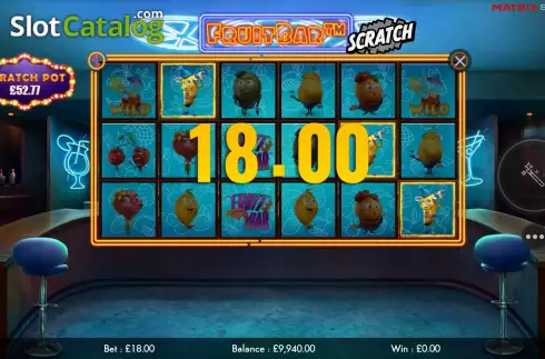 Οθόνη6. Fruit Bar Scratch Κουλοχέρης