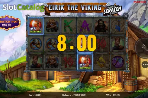 Οθόνη3. Eirik the Viking Scratch Κουλοχέρης