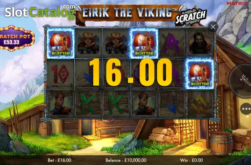 Οθόνη5. Eirik the Viking Scratch Κουλοχέρης