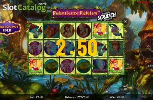 Οθόνη4. Fabulous Fairies Scratch Κουλοχέρης