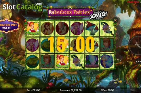 Οθόνη5. Fabulous Fairies Scratch Κουλοχέρης