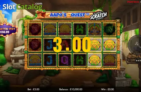 Οθόνη4. Aapo's Quest Scratch Κουλοχέρης