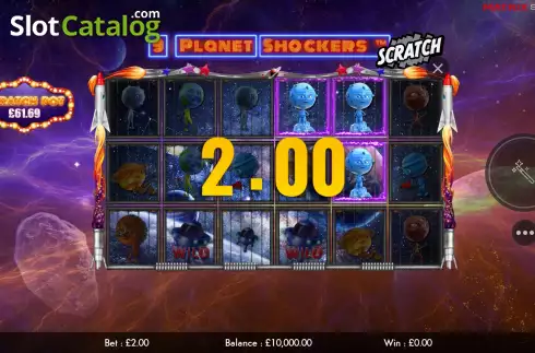 Οθόνη3. 9 Planet Shockers Scratch Κουλοχέρης