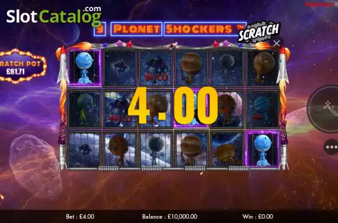 Οθόνη5. 9 Planet Shockers Scratch Κουλοχέρης