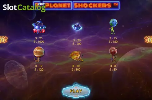 Οθόνη8. 9 Planet Shockers Scratch Κουλοχέρης