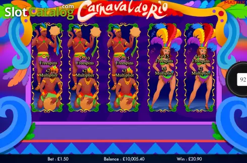Οθόνη7. Carnaval Do Rio (Matrix Studios) Κουλοχέρης 