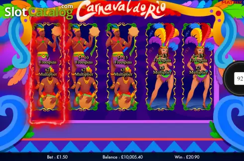 Οθόνη8. Carnaval Do Rio (Matrix Studios) Κουλοχέρης 