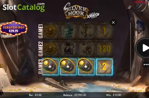 Οθόνη3. Silver Hook Scratch Κουλοχέρης