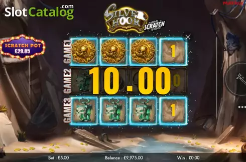 Οθόνη4. Silver Hook Scratch Κουλοχέρης