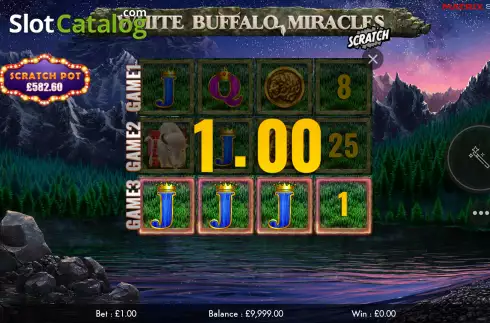 Οθόνη3. White Buffalo Miracles Scratch Κουλοχέρης