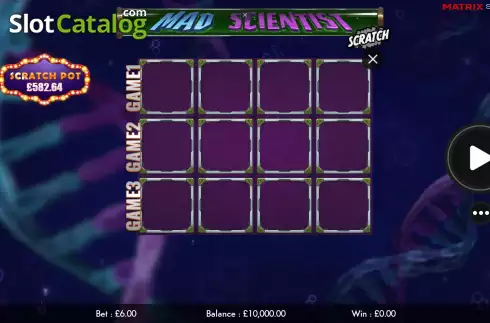 Οθόνη2. Mad Scientist Scratch Κουλοχέρης