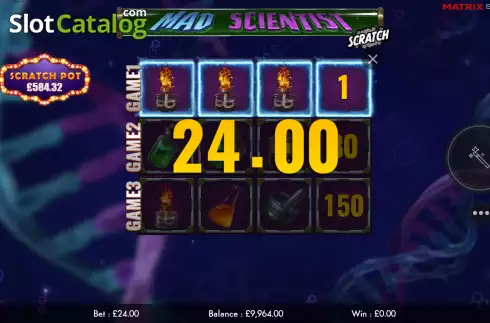 Οθόνη4. Mad Scientist Scratch Κουλοχέρης